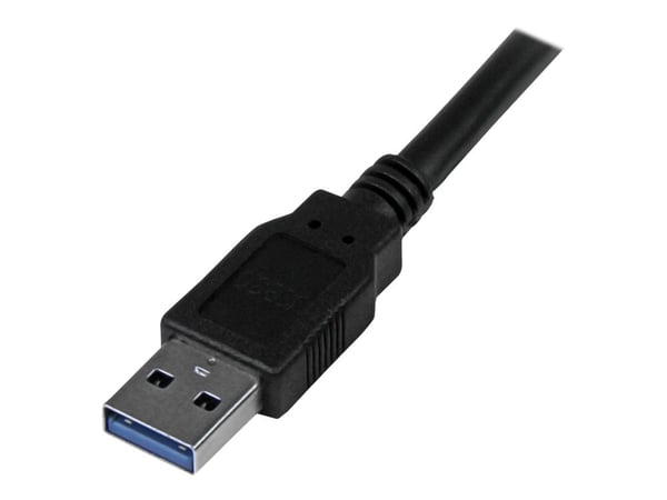 StarTech 3m 10 ft USB 3.0 Cable - A to A - M/M - Long USB 3.0 Cable - USB 3.1 Gen 1 (5 Gbps) (USB3SAA3MBK) - USB-kabel - USB-type A (hann) til USB-...