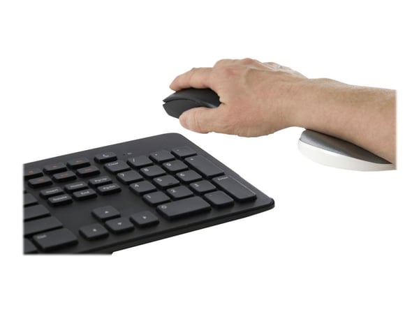 StarTech Wrist Rest - Ergonomic Desk Wrist Pad - Sliding Wrist Rest for Mouse - Silver Fabric - Office Wrist Support (ROLWRSTRST) - Håndleddsstøtte...