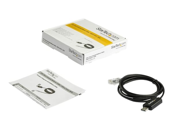 StarTech.com 1,8 m (6 ft) Cisco USB-konsolikaapeli - USB-RJ45 Rollover-kaapeli - 460Kbps - Windows-, Mac- ja Linux-yhteensopiva - M/M (ICUSBROLLOVR...