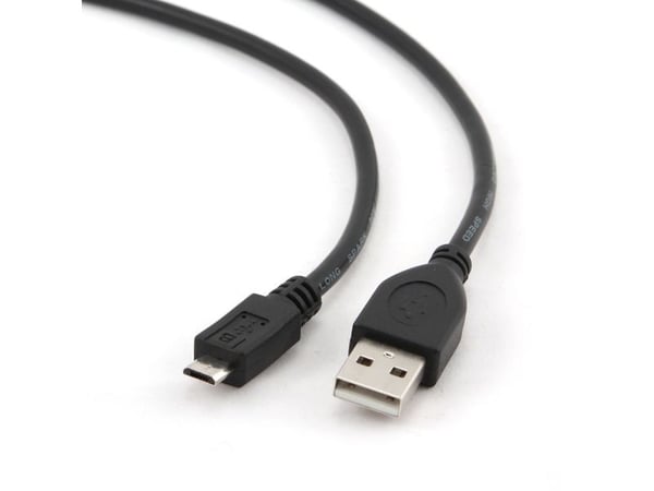 Cablexpert - USB-kaapeli - Micro-USB tyyppi B (uros) - USB (uros) - 3 m - muotoiltu - musta