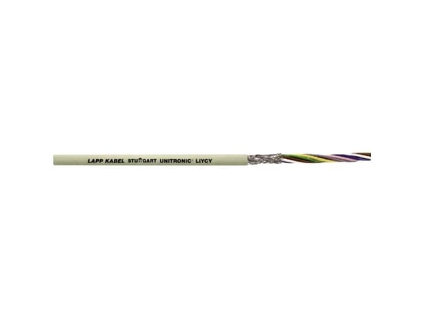 LappKabel 0034504, LiYY kontroll-/datakabel, 4 x 0,34 mm², grå mantel