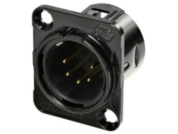 Rean AV RC5MDL XLR-kontakt innbygging, poltall: 5 (1 stk.)