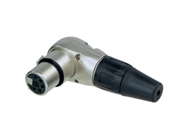 Rean RC5FR-BAG XLR-liitin Kytkentä, kulmaliitin Navat: 5 1 kpl 1 kpl