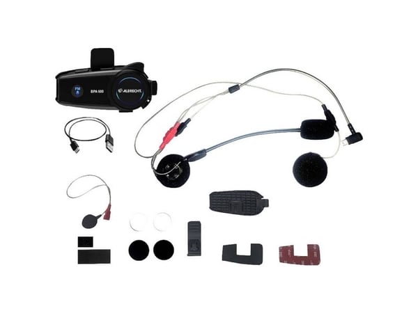 Albrecht BPA 600 15550 Bluetooth®-Headset med mikrofon Passer til alle hjelmtyper (Passer til alle hjelmtyper)