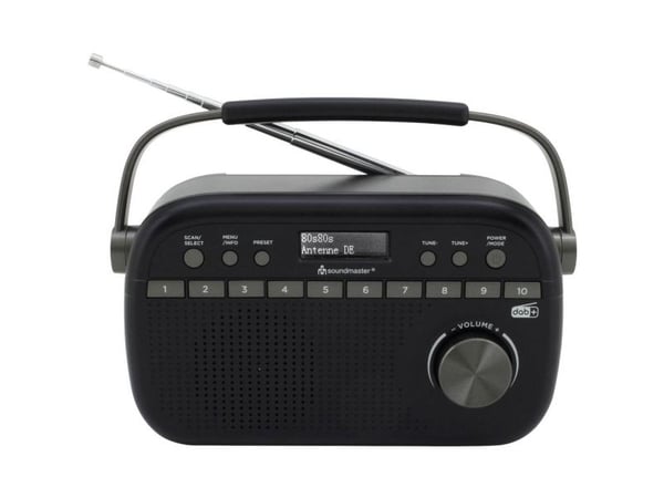 Soundmaster DAB280 bærbar radio analog og digital svart