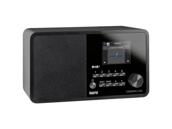 Imperial DABMAN i150, Bærbar, DAB, DAB+, FM, 87,5 - 108 MHz, 174 - 240 MHz, 20 W, 7,62 cm (3")