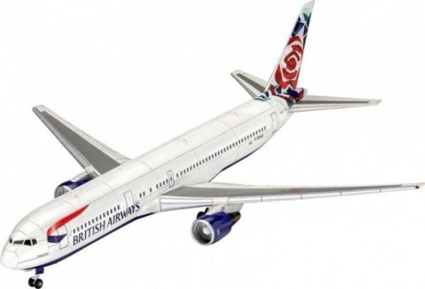 Revell Boeing 767-300ER British Airways Chelsea Rose, Pienoismallikiinteäsiipinen ilma-alus, Kokoamispakkaus, 1:144, Boeing 767-300ER British Airwa...