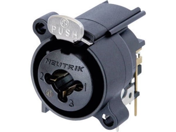 Neutrik NCJ6FA-H, XLR, Sort, 1500 V, 10 mO, 50 V, 3 A