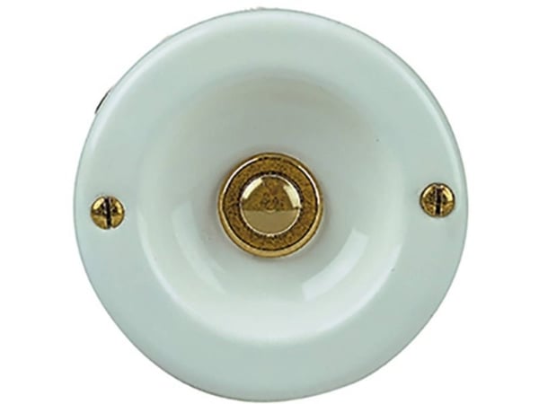 Grothe kontaktskjold KS 2074 hvitlakkert (64141)
