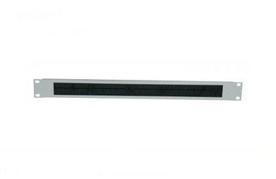 Intellinet 19" Cable Entry Panel, 2U, with Brush Insert, Black - Rackkabeladgangspanel med børste - svart, RAL 9005 - 2U - 19"