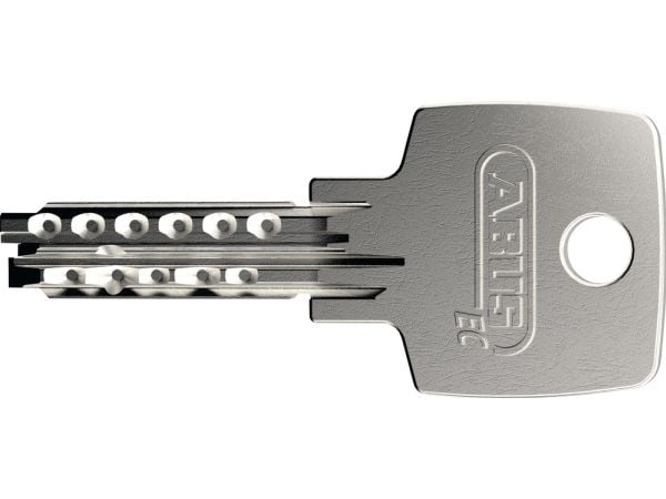 ABUS 96TI/50 KD, Tradisjonell, Nøkkellås, Bruk flere nøkler, Aluminium, Aluminium, Herdet stål