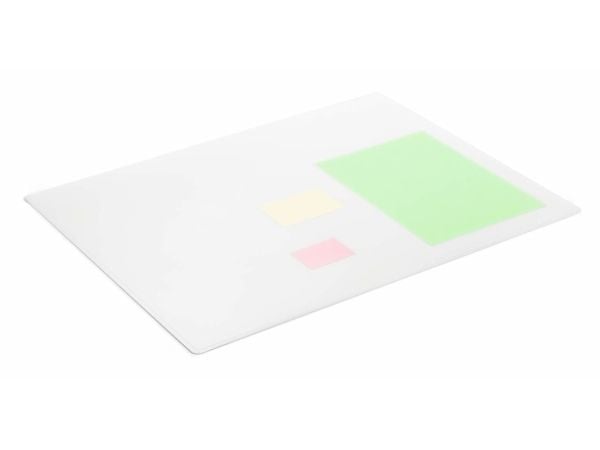 DURABLE - Skrivebordsmatte med gjennomsiktig belegg: 65 x 50 cm - polypropylen (PP) - gjennomsiktig