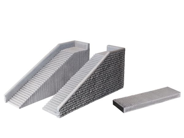 NOCH Stairs Set, HO (1:87), Grå
