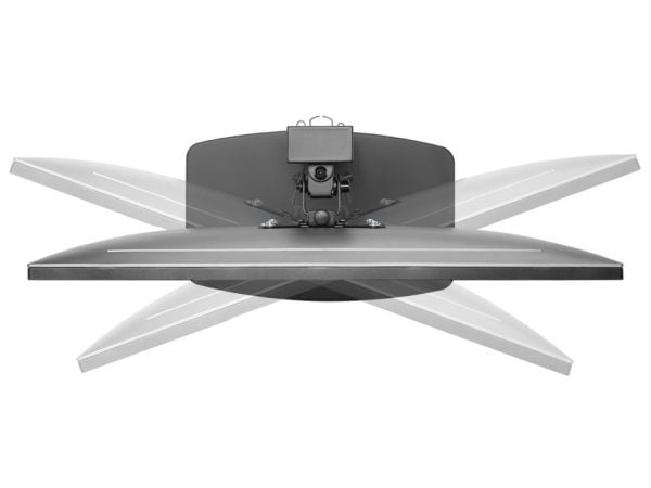 Equip 650126, Frittstående, 8 kg, 43,2 cm (17"), 81,3 cm (32"), 100 x 100 mm, Sort