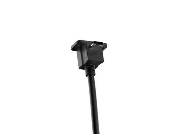 Fractal Design Model E - USB-kabel - USB-C header (hann) til 24 pin USB-C (hunn) 90° angled, panel mountable - 1 m - svart - for Fractal Design Mes...