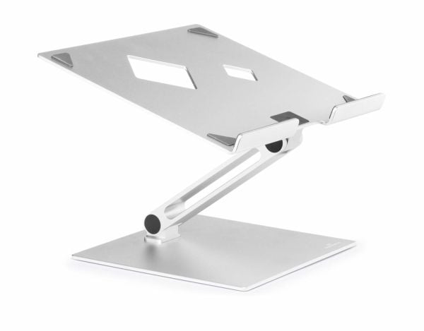 DURABLE RISE - Stativ - sammenleggbar - for notebook/nettbrett - aluminium - sølv - skjermstørrelse: 10"-17" - skrivebord