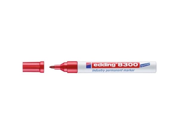 edding 8300 industry - Marker - pysyvä - punainen - 1,5-3 mm