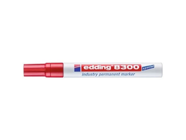 edding 8300 industry - Marker - pysyvä - punainen - 1,5-3 mm