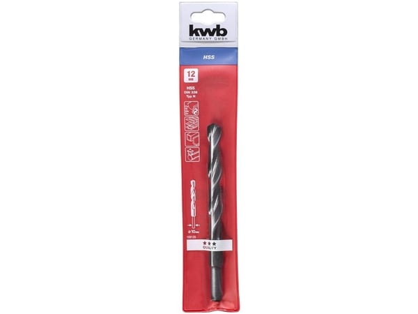 kwb 159120, Drill, Twist Betongbor, Høyrehåndsrotasjon, 1,2 cm, Ikke-jernholdig metall, Plast, Profil, Blad metall, 1 cm