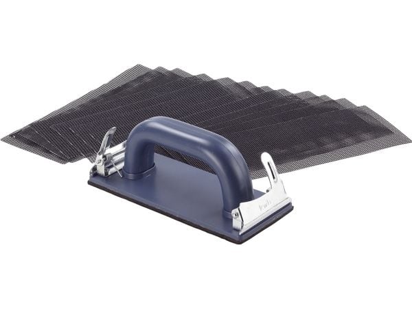 kwb 484250, Slipplatta, Sandpappersuppsättning för manuell slipning, P120, Silikonkarbid, Slutbehandling, Färgborttagning, Rostborttagning, Gips, S...