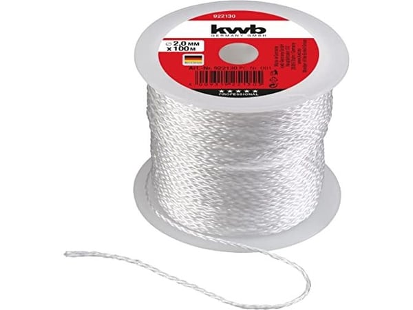 kwb 922130, Nylon, Hvit, 100 m, 2 mm, 1 stykker