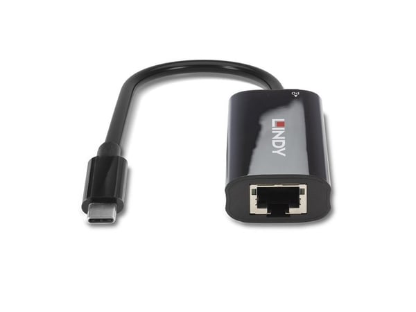 Lindy 43328, USB 3.2 Gen 1 (3.1 Gen 1) Type-C, RJ-45, USB Type-C, 5000 Mbit/s, lajittelu, muovi, 100 W