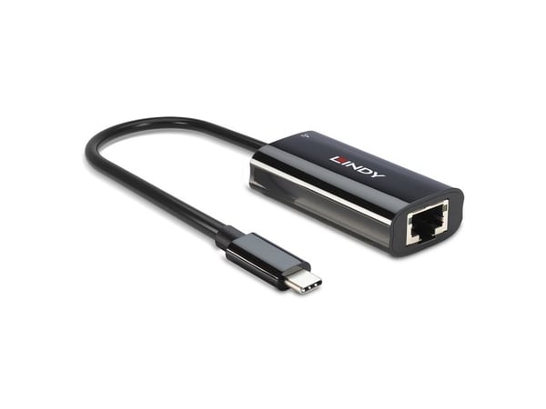 Lindy 43328, USB 3.2 Gen 1 (3.1 Gen 1) Type-C, RJ-45, USB Type-C, 5000 Mbit/s, lajittelu, muovi, 100 W