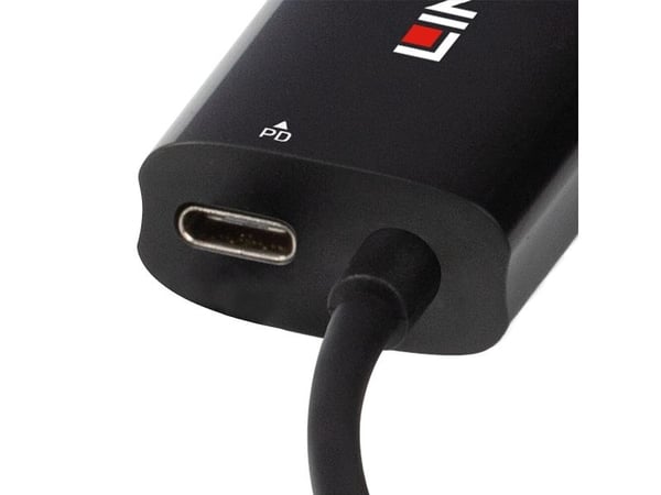 Lindy 43328, USB 3.2 Gen 1 (3.1 Gen 1) Type-C, RJ-45, USB Type-C, 5000 Mbit/s, lajittelu, muovi, 100 W