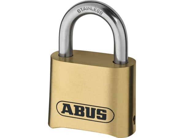 ABUS 180IB/50, Tradisjonell, Kombinasjonslås, Bruk av universalnøkkel mulig, Messing, Messing, Herdet stål