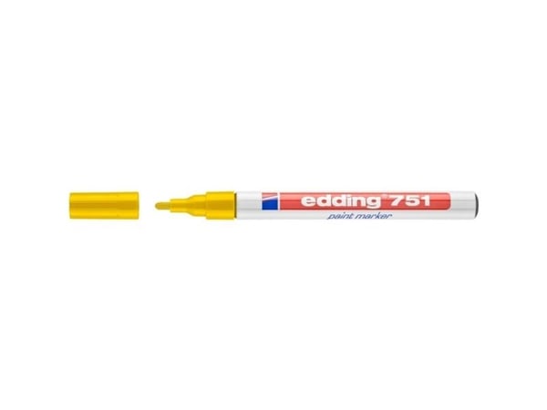 Edding 751, Gul, Hvid, Gul, 1 mm, 2 mm