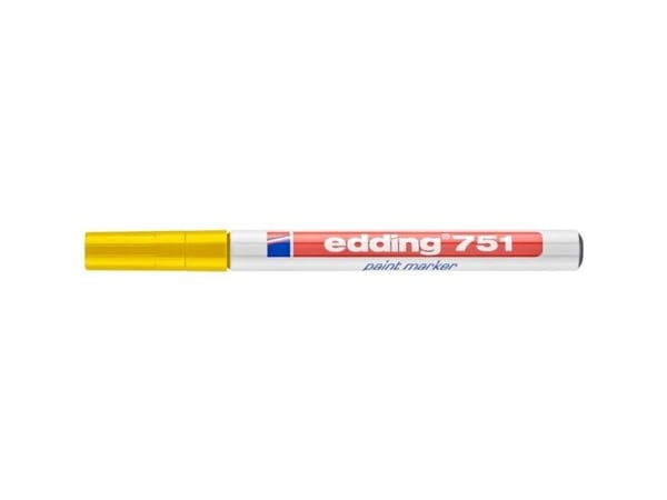 Edding 751, Gul, Hvid, Gul, 1 mm, 2 mm