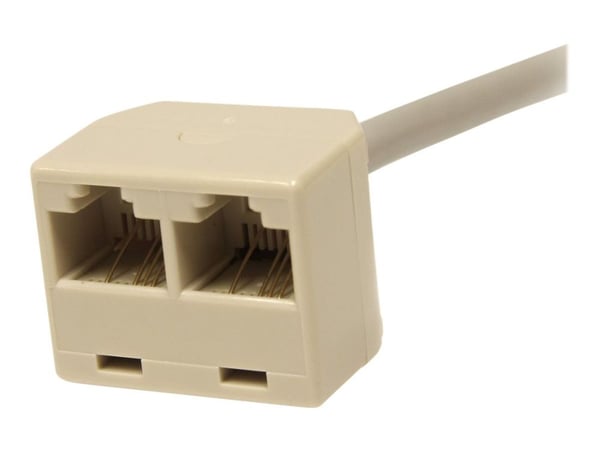 Startech 2-to-1 RJ45 10/100 Mbps Splitter/Combiner - One adapter required at each end of the connection - Nettverksplitter - RJ-45 (hann) til RJ-45...