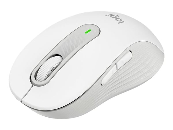 Logitech Signature M650, Oikeakätinen, Optinen, RF Wireless + Bluetooth, 2000 DPI, Valkoinen