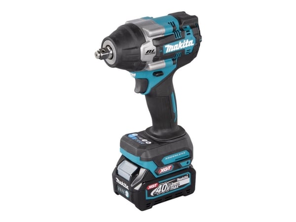 Makita TW007GM201 - Støtskiftenøkkel - trådløs - 4 hastigheter - 1/2" firkantdrev - 1100 N·m - 2 batterier, inkludert lader - 40 V