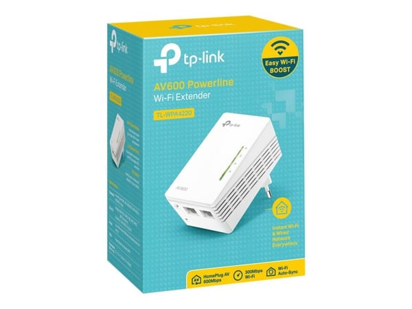 TP-Link TL-WPA4220 - Strømlinjeadapter HomePlug AV (HPAV) - veggpluggbar