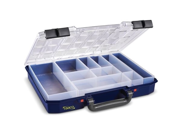 raaco CarryLite 55 4x8-10, Sininen, Polykarbonaatti (PC), Polypropeeni (PP), 337 mm, 278 mm, 57 mm, 924 g