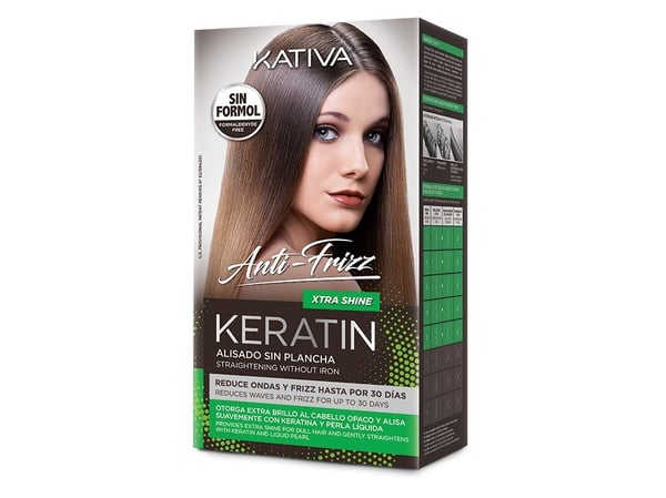 Kativa Keratin Antifrizz Straightening Extra Shine Kit