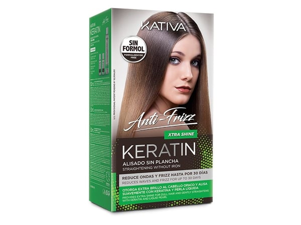 Kativa Keratin Antifrizz Straightening Extra Shine Kit