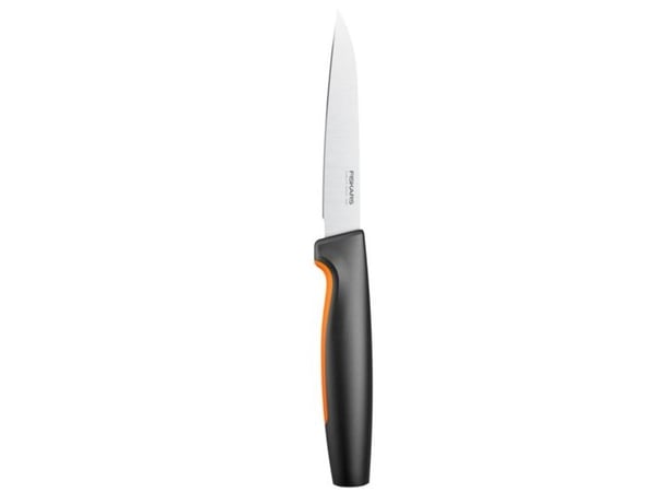 Fiskars 1057558, Knivuppsättning, Rostfritt stål, Rostfritt stål, Svart, Ergonomisk, Mjukt grepp, Finland