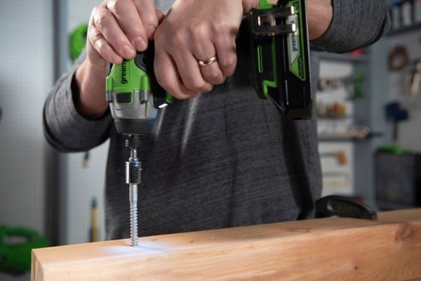 Greenworks 3802807, Slagtrekker, Børsteløs, Sort, Grønn, Plast, 300 Nm, 4000 IPM