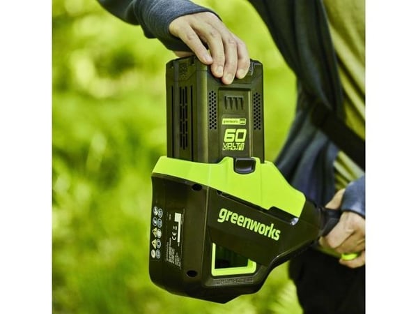 Greenworks GD60PS25, 10,5 m/s, Grønn, Sølv, Batteri, 25 cm, 4,3 kg, 2,4 m