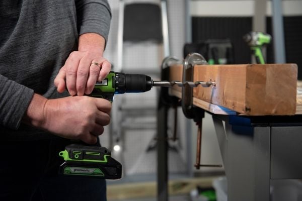 Greenworks GD24DD35 Drill 24V - Inkl. 2 Ah batteri og lader