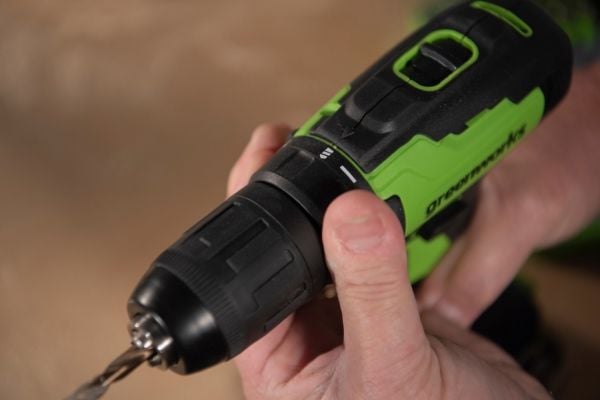 Greenworks GD24DD35 Drill 24V - Inkl. 2 Ah batteri og lader