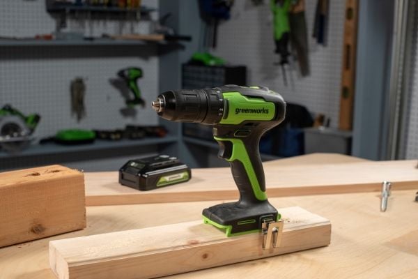 Greenworks GD24DD35 Drill 24V - Inkl. 2 Ah batteri og lader