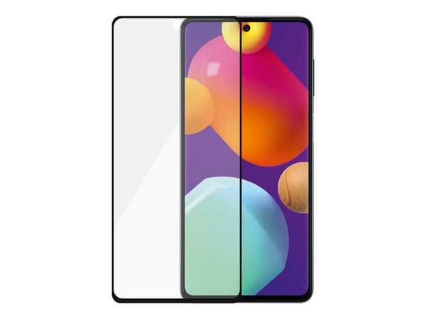 PanzerGlass - Skjermbeskyttelse for mobiltelefon - glass - rammefarge svart - for Samsung Galaxy M53 5G
