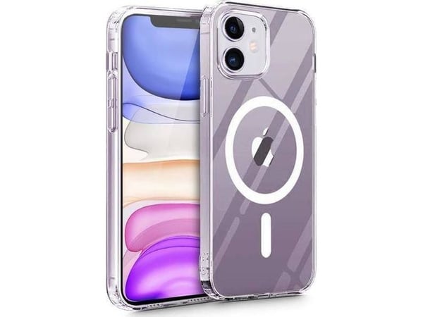 Tech-Protect MagMat MagSafe-etuiet til iPhone 11 - gjennomsiktig