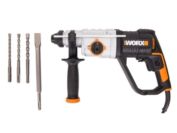Smūginis gręžtuvas sds+ 800w 2,5j, lagaminas WX339 Worx