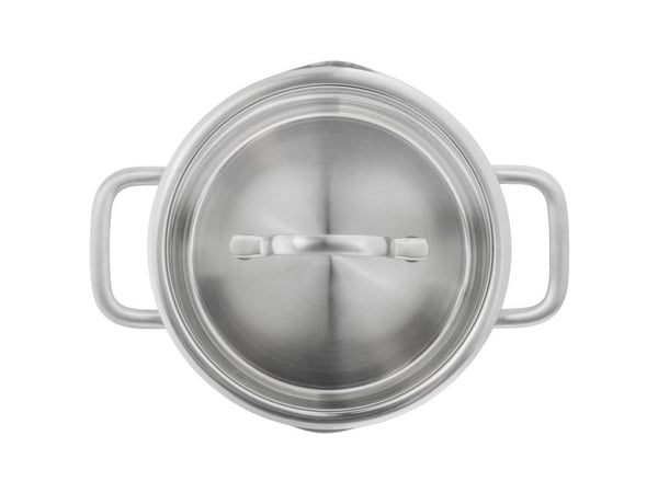 ZWILLING TrueFlow - Matlagningssats med lock - 5 artiklar - rund - silver