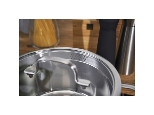 ZWILLING TrueFlow - Matlagningssats med lock - 5 artiklar - rund - silver
