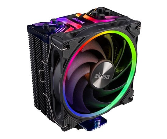 Akasa Soho H4 Plus - Prosessori-ilmanjäähdytin - (AM4, LGA1200, LGA1700, AM5, LGA115x Socket, LGA20XX) - kupariset lämpöputket alumiinisilla jäähdy...